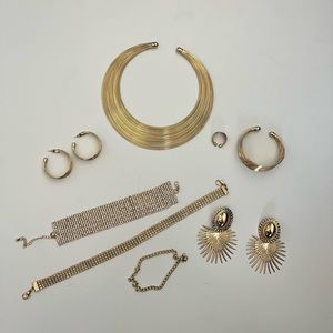 Gold jewelry bundle